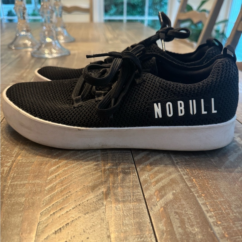 NOBULL Black Mesh Sneakers with White Soles